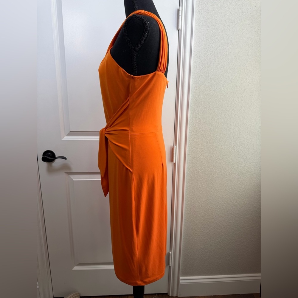 David Meister Strapless Orange Dress - Picture 4 of 6